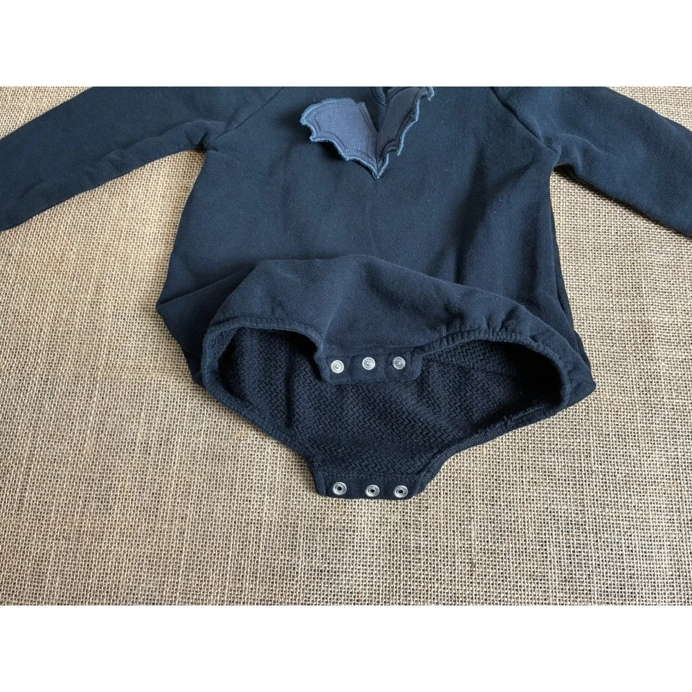 Zara Baby Black Bat Wing Romper Long Sleeve Halloween Spooky 9-12 Months